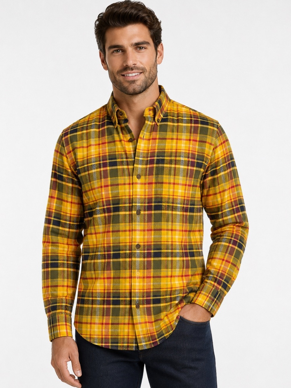 LandsEnd Men's Traditional Fit Flagship Flannel Shirt